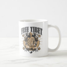 Freier Tibet-Mönch Kaffee Tassen