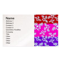 Freier vektornahtlose Blume Pattern2 Visitenkarte