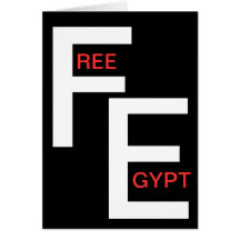 FREIES ÄGYPTEN GRUßKARTE