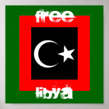 FREIES LIBYEN POSTERDRUCK