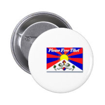 Freies Tibet Anstecknadelbutton