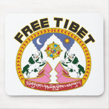 Freies Tibet-Emblem Mousepads