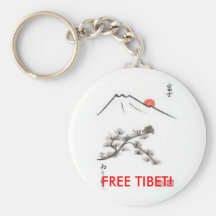 FREIES TIBET! - keychain Schlüsselband
