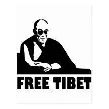 Freies Tibet Postkarte