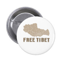 FREIES TIBET/TIBETANISCHE FREIHEIT ANSTECKNADELBUTTON