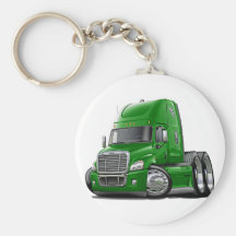 Freightliner Cascadia grüner LKW Schlüsselbänder