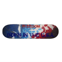 FREIHEIT (GEBOREN IM USA) PERSONALISIERTE SKATEBOARDS