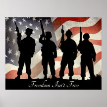 Freiheit ist nicht freies patriotisches Militär 24 Plakatdrucke