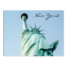 Freiheit nyc postkarte
