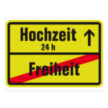 Freiheit vs Hochzeit Postkarten