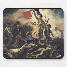 Freiheit, welche die Leute durch Eugene Delacroix  Mousepad