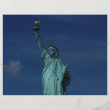 Freiheit, welche die Welt - Freiheitsstatuen erleu Bedruckte Flyer
