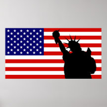 Freiheits-Flagge Plakat