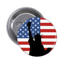 Freiheitsstatue Knopf Button