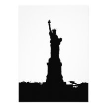Freiheitsstatue Silhouette-Einladung