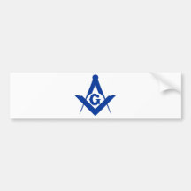 Freimaurerquadrat und Kompass Auto Sticker