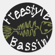 Freistil Bassin Abziehbild Runde Aufkleber