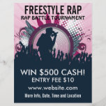 Freistil-Rap-Musik-Flyer