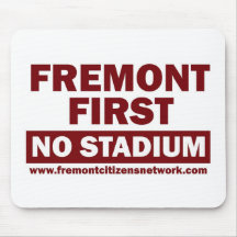 Fremont zuerst kein Stadion - Rot Mousepads