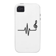 Frequenzmusikanmerkung iPhone 4 Case