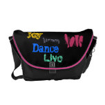 Freude-Harmonie-Liebe-messen Livetanzzitatschwarze Kurier Tasche