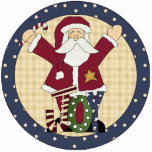 Freude-Sankt-Weihnachtsbaum-Verzierung Fotoausschnitt