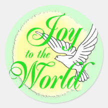 Freude zum Weltweihnachten Runder Sticker