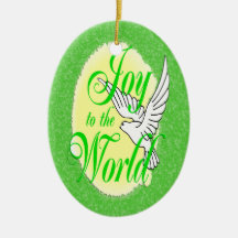Freude zum Weltweihnachtsverzierungs-Oval Ornamente