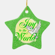 Freude zum Weltweihnachtsverzierungs-Stern Ornament
