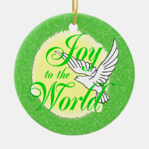 Freude zur Weltweihnachtsverzierung rund Weihnachtsornament