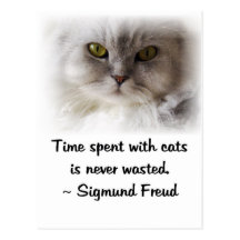Freuds Katze Postkarte