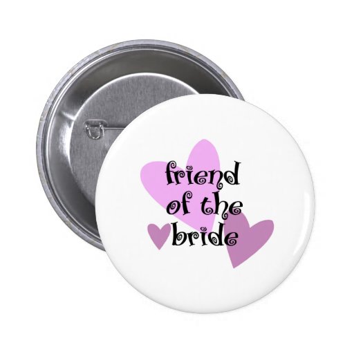 Freund der Braut Anstecknadelbutton