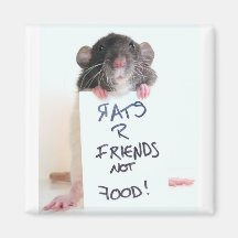 Freund-nicht Nahrung 2 der Ratten-R Kühlschrankmagnete