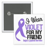 Freund-violettes Band Hodgkins Lymphom Button