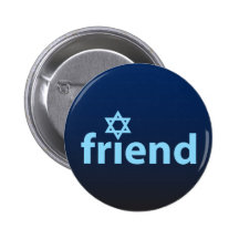 Freund von Israel Anstecknadelbutton