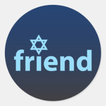 Freund von Israel Aufkleber