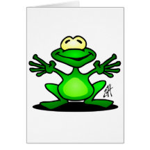 Freundlicher Frosch Karten