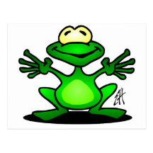 Freundlicher Frosch Postkarte