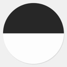 Fribourg, die Schweiz-Flagge Runder Aufkleber