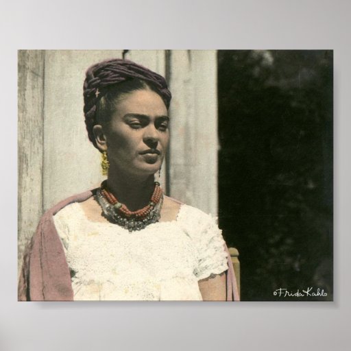 Frida Kahlo erröten Fotografie Poster | Zazzle