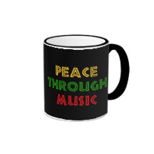 Frieden durch Musik Kaffee Tasse