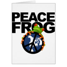 Frieden, Frog-2 Grußkarten
