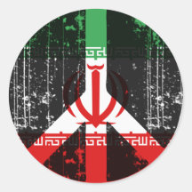 Frieden im Iran Runder Aufkleber