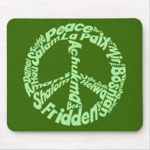 Frieden in allen Sprachen Mousepad