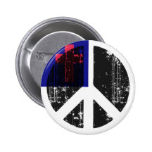 Frieden in christlichem button