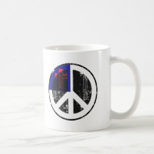 Frieden in christlichem kaffeetasse