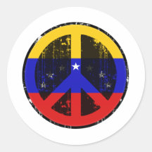 Frieden in Venezuela Runde Sticker