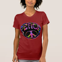 Frieden - Krawatte gefärbter Vordergrund Shirts