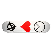 Frieden, Liebe, Anarchie Individuelles Skateboard