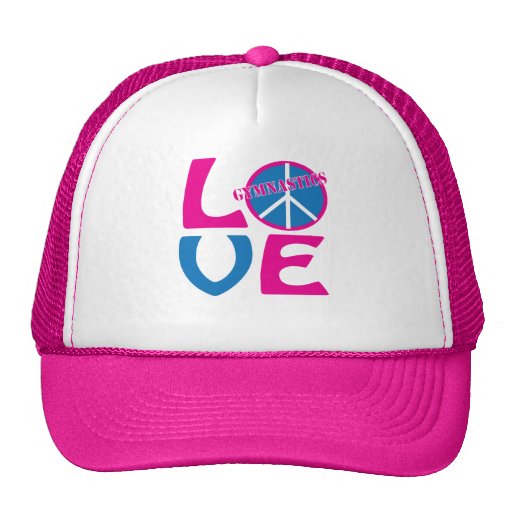 Frieden, Liebe, Gymnastik-Geschenke und Kleid Baseballcap